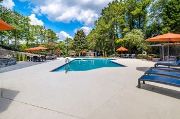 Two resort-style pools with expansive sun deck